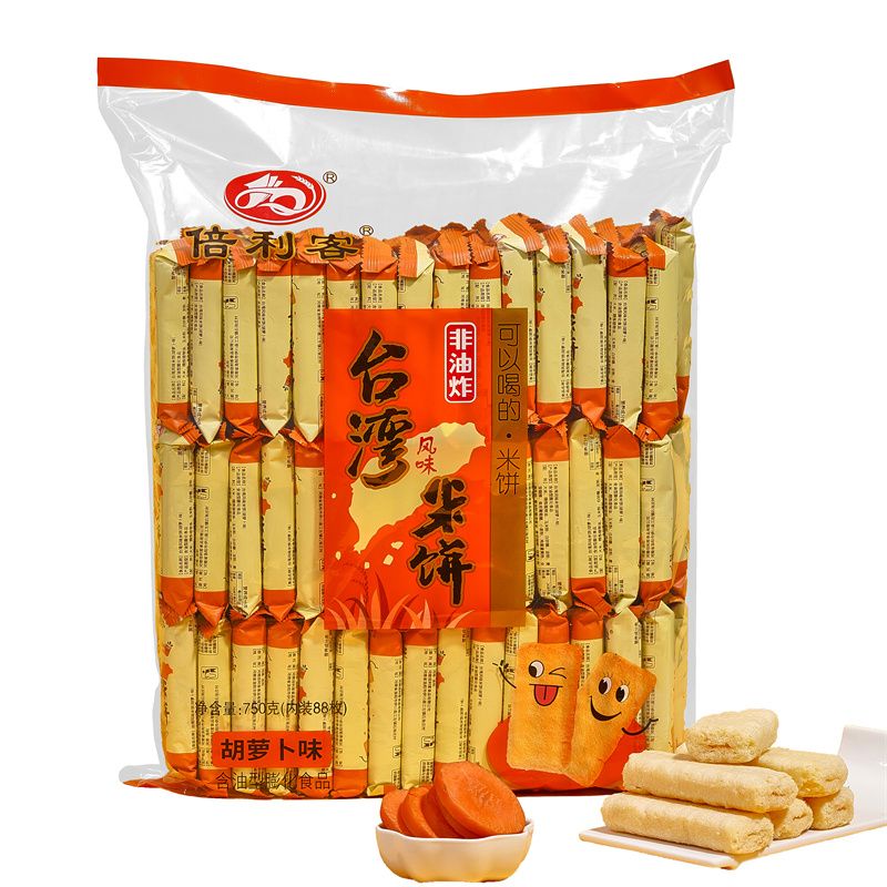Taiwan Rice Cake Carrot Flavor 750g
